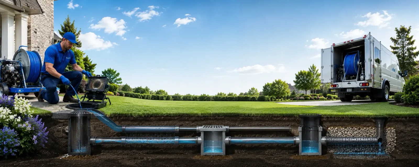 Outdoor drain cleaning information for Falcon, MO